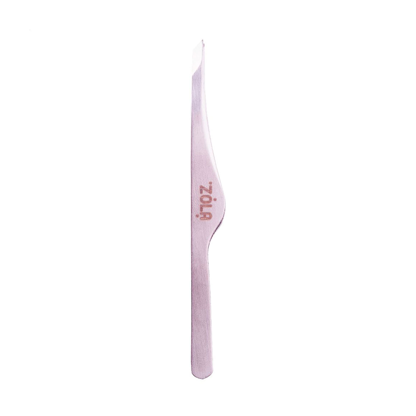 Пінцет професійний для брів Zola Color Series Silver скошений, 1 шт
